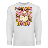 Oatmeal Heather holly jolly dude Premium Sweatshirt - MaliasSmallBusiness