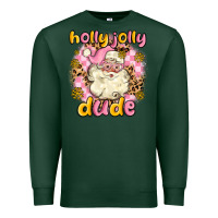 Sports Green holly jolly dude Premium Sweatshirt - MaliasSmallBusiness