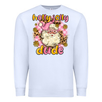 White holly jolly dude Premium Sweatshirt - MaliasSmallBusiness