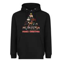 Black mooey christmas Heavyweight Hoodie - MaliasSmallBusiness