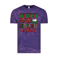 Cloud Purple gingerbread kisses and christmas wishes Vintage Tee - FaDigitalArtStudio