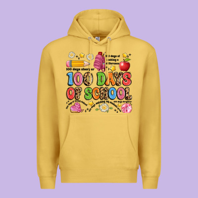 100 Days Of School Premium Hoodie Designed By Artiststas