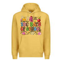 Antique Gold 100 days of school Premium Hoodie - Artiststas