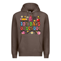 Coffee 100 days of school Premium Hoodie - Artiststas