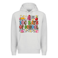 Dove Grey 100 days of school Premium Hoodie - Artiststas