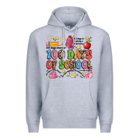 Heather Grey 100 days of school Premium Hoodie - Artiststas