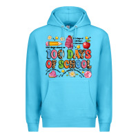 Ocean Blue 100 days of school Premium Hoodie - Artiststas