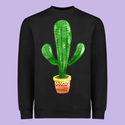 Mexican Cactus Heavyweight Sweatshirt Designed By Fadigitalartstudio