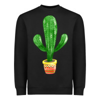 Black mexican cactus Heavyweight Sweatshirt - FaDigitalArtStudio