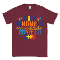 Burgundy Throw kindness around like confetti Classic Tee - CowhideDigitalArt