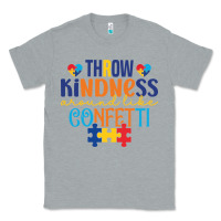 Heather Grey Throw kindness around like confetti Classic Tee - CowhideDigitalArt