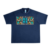 Navy western cowhide mama 16oz libbey glass Urban Heavy Tee - HRA Design Shop