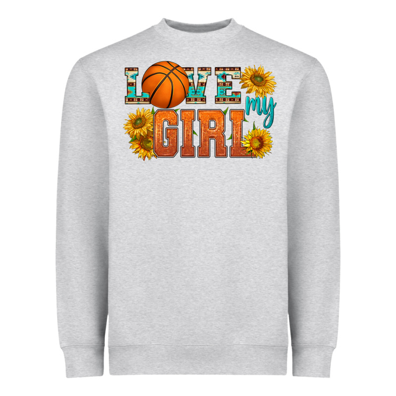 Love My Girl Basketball Heavyweight Sweatshirt by HRA Design Shop | Teevron