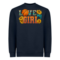 Navy love my girl basketball Heavyweight Sweatshirt - HRA Design Shop