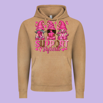 Support Squad With Gnomes Vintage Hoodie Designed By Texasbilliewilder