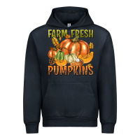 Navy Farm Fresh Pumpkins Urban Hoodie - texasbilliewilder