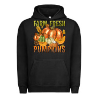 Pigment Black Farm Fresh Pumpkins Urban Hoodie - texasbilliewilder