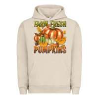 Pigment French Oak Farm Fresh Pumpkins Urban Hoodie - texasbilliewilder