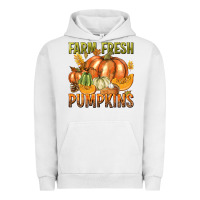 Pigment Lunar Rock Farm Fresh Pumpkins Urban Hoodie - texasbilliewilder
