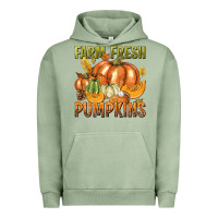 Pigment Oil Green Farm Fresh Pumpkins Urban Hoodie - texasbilliewilder