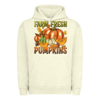 Pigment Pistachio Farm Fresh Pumpkins Urban Hoodie - texasbilliewilder