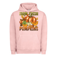 Pigment Salmon Farm Fresh Pumpkins Urban Hoodie - texasbilliewilder