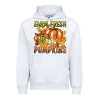 White Farm Fresh Pumpkins Urban Hoodie - texasbilliewilder
