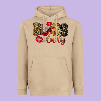 Boss Lady With Money Heavyweight Hoodie Designed By Nancycooperartshop
