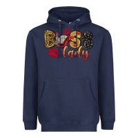 Navy boss lady with money Heavyweight Hoodie - NancyCooperArtShop