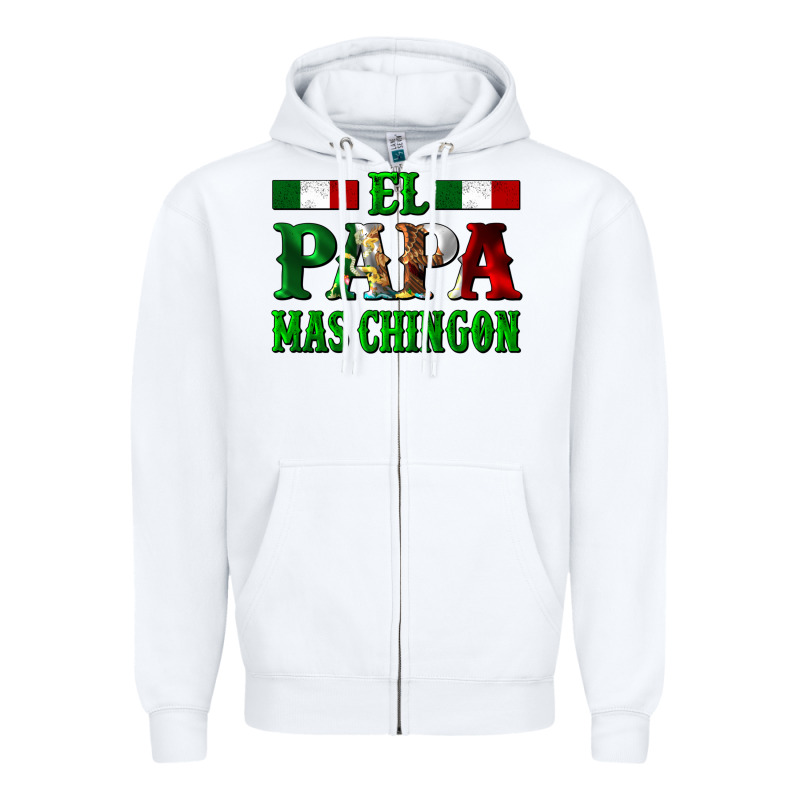 El Papa Mas Chingon Mexican Zipper Hoodie by LillyAllenDesigns | Teevron
