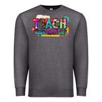 Charcoal Heather teach your heart out Premium Sweatshirt - NancyCooperArtShop
