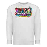 Oatmeal Heather teach your heart out Premium Sweatshirt - NancyCooperArtShop