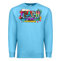 Ocean Blue teach your heart out Premium Sweatshirt - NancyCooperArtShop