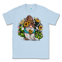 Dusty Blue gnomes sunflower cactus Classic Tee - JahusDesignShop