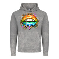 Cloud Rock rainbow lips Vintage Hoodie - Zillion Design Studio