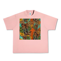 Salmon western boots and sunflowers seamless pattern Urban Heavy Tee - HRA Design Shop
