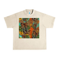 Sandshell western boots and sunflowers seamless pattern Urban Heavy Tee - HRA Design Shop