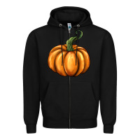 Black pumpkin Zipper Hoodie - BarkalooDesign