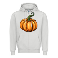 Dove Grey pumpkin Zipper Hoodie - BarkalooDesign