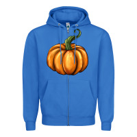 True Royal pumpkin Zipper Hoodie - BarkalooDesign