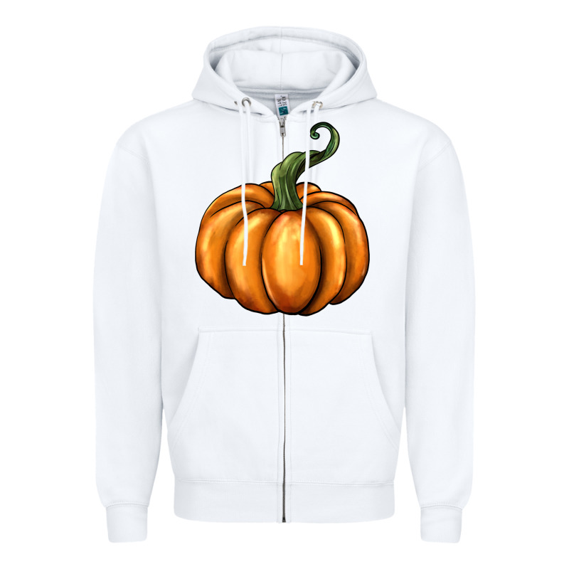 Pumpkin Zipper Hoodie by BarkalooDesign | Teevron