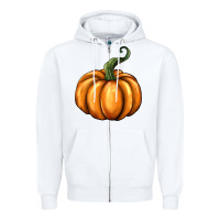 White pumpkin Zipper Hoodie - BarkalooDesign