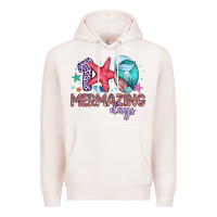 Pale Pink 100 mermazing days Premium Hoodie - Artiststas