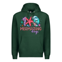 Sports Green 100 mermazing days Premium Hoodie - Artiststas