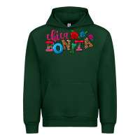 Forest Green Chica bonita Urban Hoodie - NancyCooperArtShop
