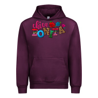 Mauve Wine Chica bonita Urban Hoodie - NancyCooperArtShop