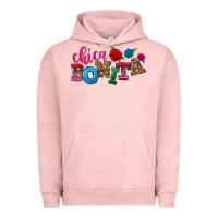 Pigment Salmon Chica bonita Urban Hoodie - NancyCooperArtShop