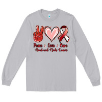 Moon Dust peace love cure head and neck cancer Long Sleeve Tee - Jasminsmagicworld