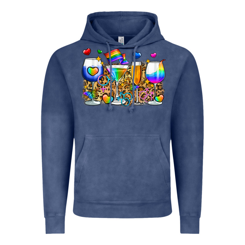 Pride Wine Cups Vintage Hoodie by Zillion Design Studio | Teevron