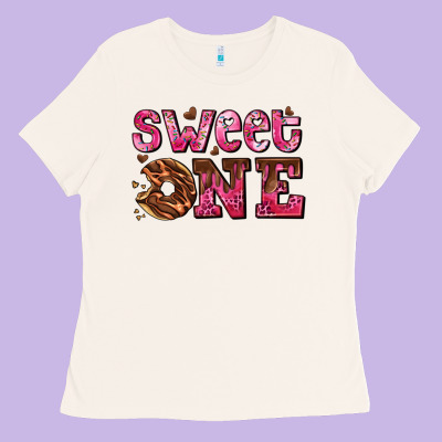 Sweet One Donut Ladies Tee Designed By Adodesignshop